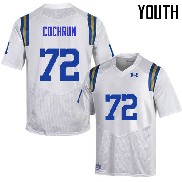 Youth #72 Zach Cochrun UCLA Bruins Under Armour College Football Jerseys Sale-White